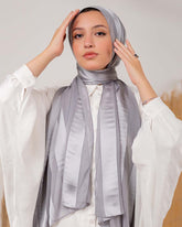 Satin chiffon scarf